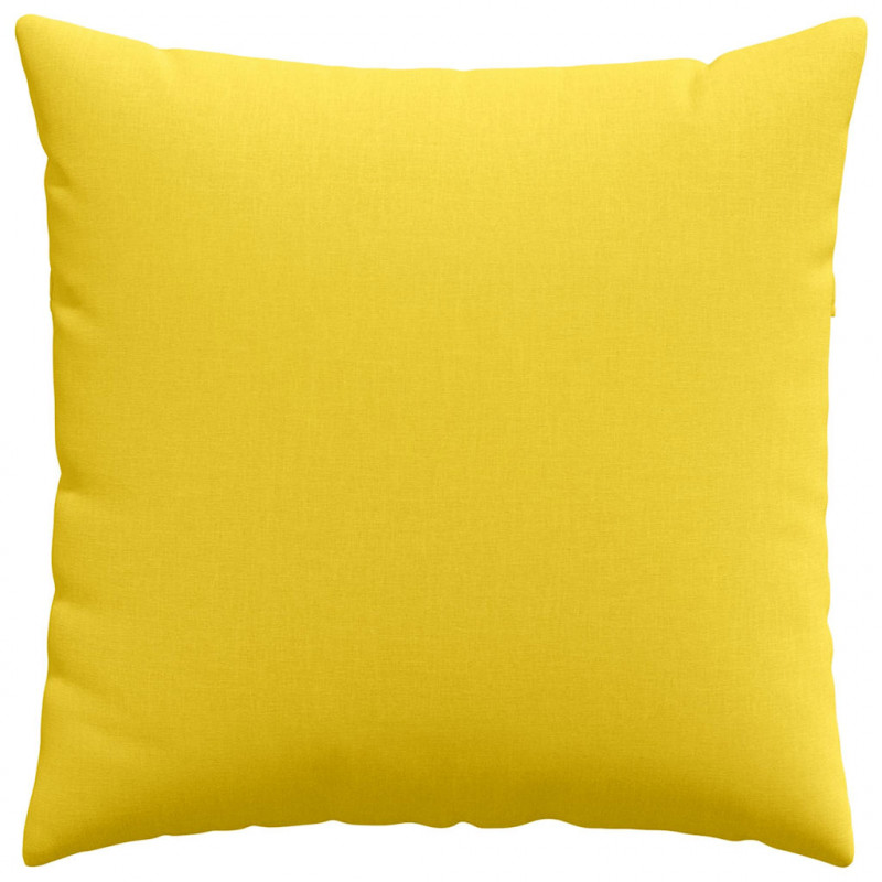 Poduszki na sofę 2 pcs Jasnożółty 80 x 80 cm tkanina