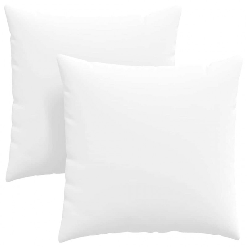 Poduszki na sofę 2 pcs Biały 80 x 80 cm tkanina