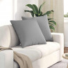Poduszki na sofę 2 pcs Szary chmur 80 x 80 cm tkanina