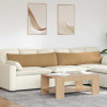 Poduszki na sofę 2 pcs Brązowy 145 x 40 cm Tkanina sztruksowa