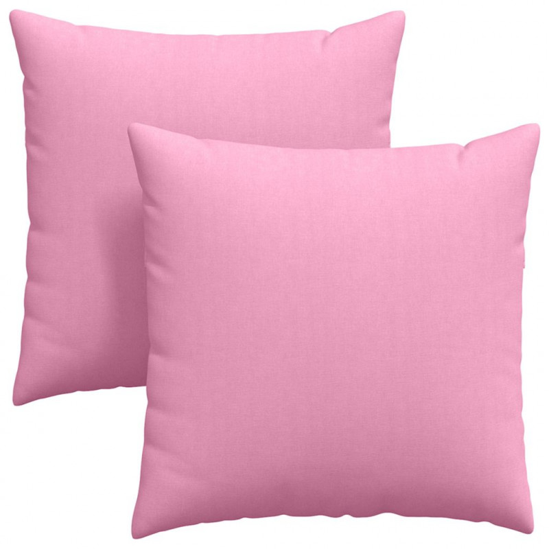 Poduszki na sofę 2 pcs Różowy 80 x 80 cm tkanina
