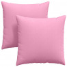 Poduszki na sofę 2 pcs Różowy 80 x 80 cm tkanina