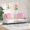 Poduszki na sofę 2 pcs Różowy 80 x 80 cm tkanina