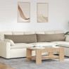 Poduszki na sofę 2 pcs Ciemnoszary 145 x 40 cm tkanina