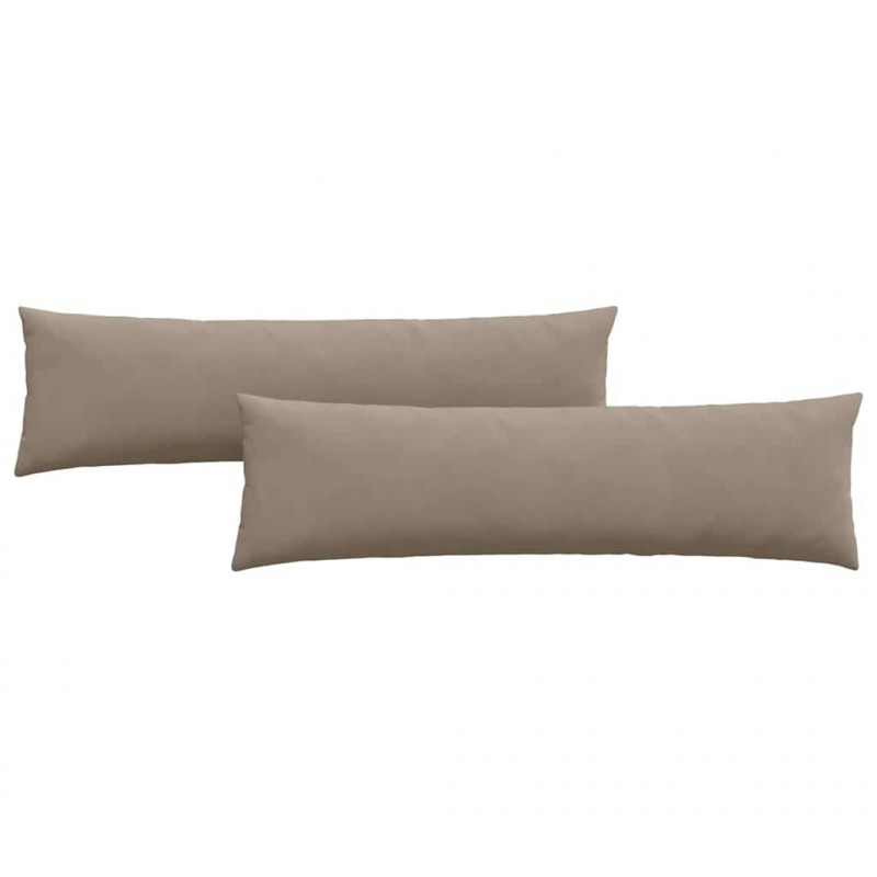 Poduszki na sofę 2 pcs Ciemnoszary 145 x 40 cm tkanina