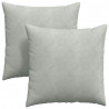 Poduszki na sofę 2 pcs Jasnoszary 80 x 80 cm Tkanina sztruksowa