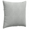 Poduszki na sofę 2 pcs Jasnoszary 80 x 80 cm Tkanina sztruksowa