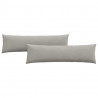 Poduszki na sofę 2 pcs Jasnoszary 145 x 40 cm tkanina