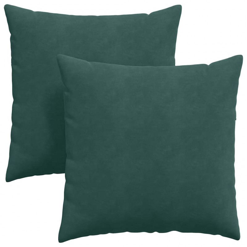 Poduszki na sofę 2 pcs Ciemna zieleń 80 x 80 cm
