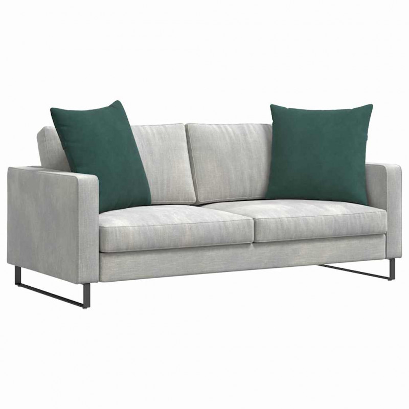 Poduszki na sofę 2 pcs Ciemna zieleń 80 x 80 cm