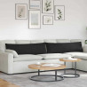 Poduszki na sofę 2 pcs Czarny 145 x 40 cm tkanina