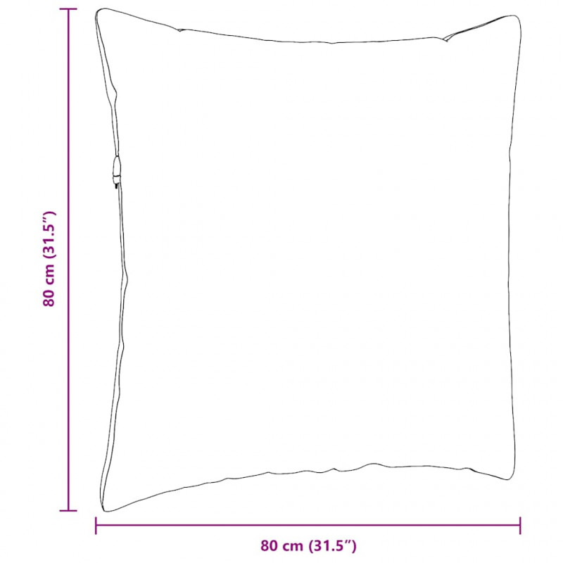 Poduszki na sofę 2 pcs Czerwone wino 80 x 80 cm