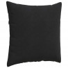 Poduszki na sofę 2 pcs Czarny 80 x 80 cm Tkanina sztruksowa