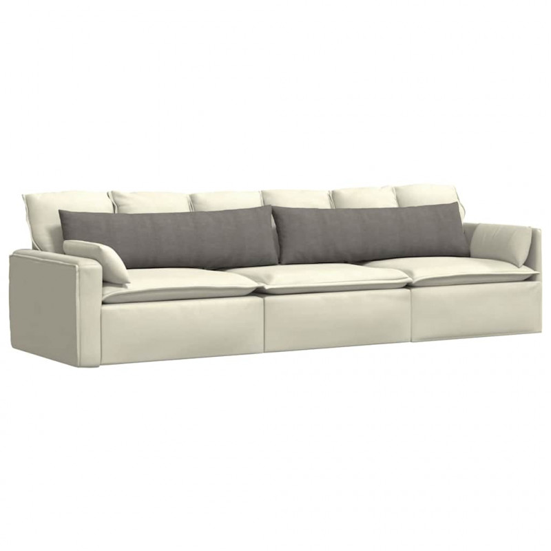 Poduszki na sofę 2 pcs Jasnoszary 145 x 40 cm