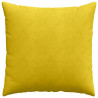 Poduszki na sofę 2 pcs Żółty 80 x 80 cm Tkanina sztruksowa