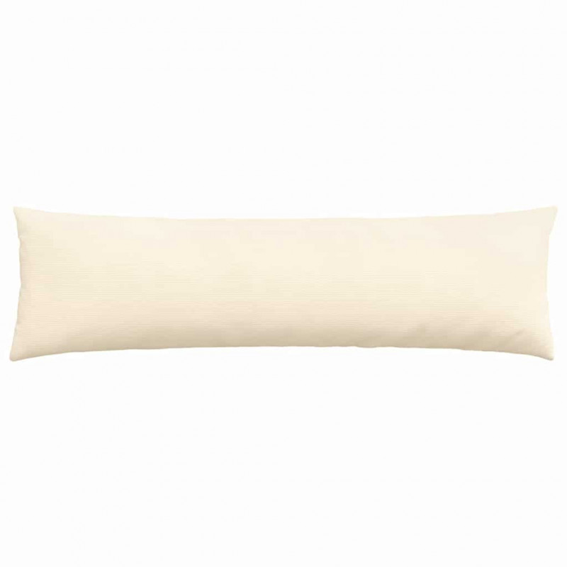 Poduszki na sofę 2 pcs Kremowy 145 x 40 cm Tkanina sztruksowa