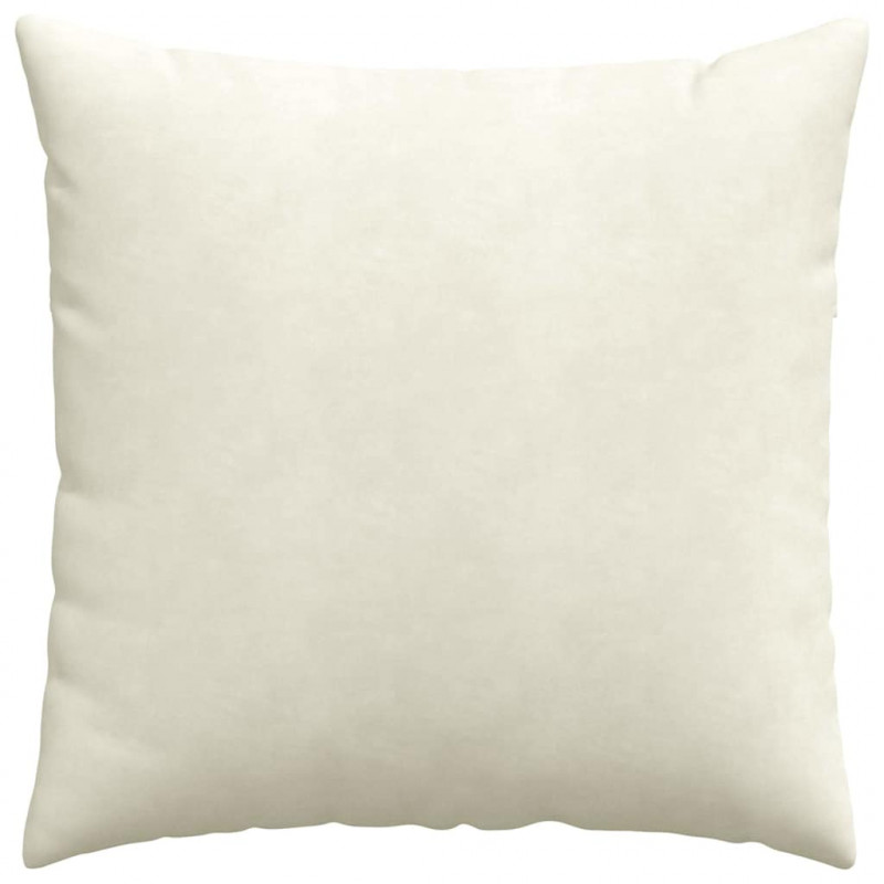 Poduszki na sofę 2 pcs Kremowy 80 x 80 cm Tkanina sztruksowa