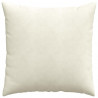 Poduszki na sofę 2 pcs Kremowy 80 x 80 cm Tkanina sztruksowa
