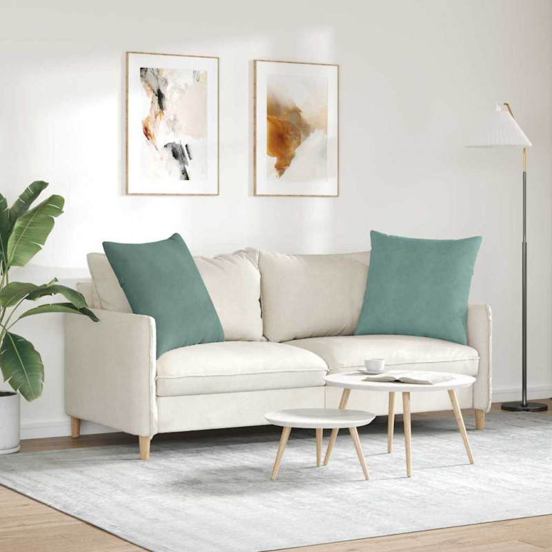 Poduszki na sofę 2 pcs Zielony morski 80 x 80 cm