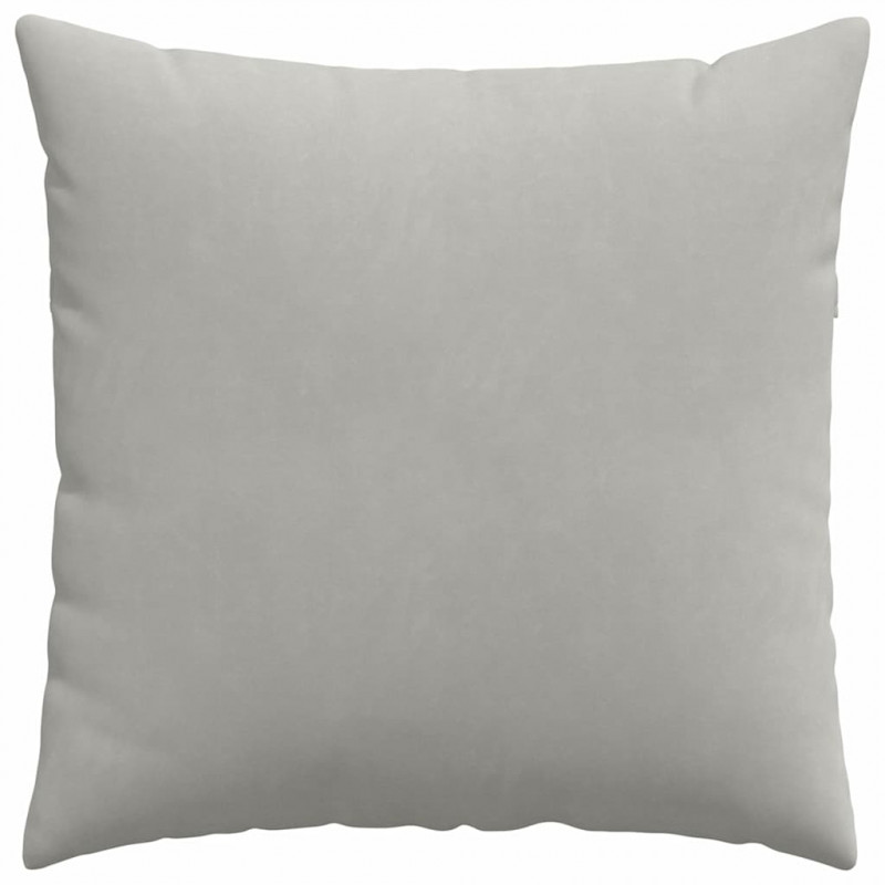 Poduszki na sofę 2 pcs Jasnoszary 80 x 80 cm tkanina