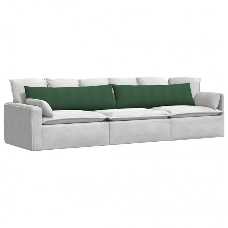 Poduszki na sofę 2 pcs Ciemna zieleń 145 x 40 cm