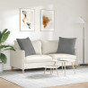Poduszki na sofę 2 pcs Ciemnoszary 80 x 80 cm tkanina