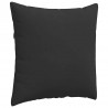 Poduszki na sofę 2 pcs Czarny 80 x 80 cm tkanina