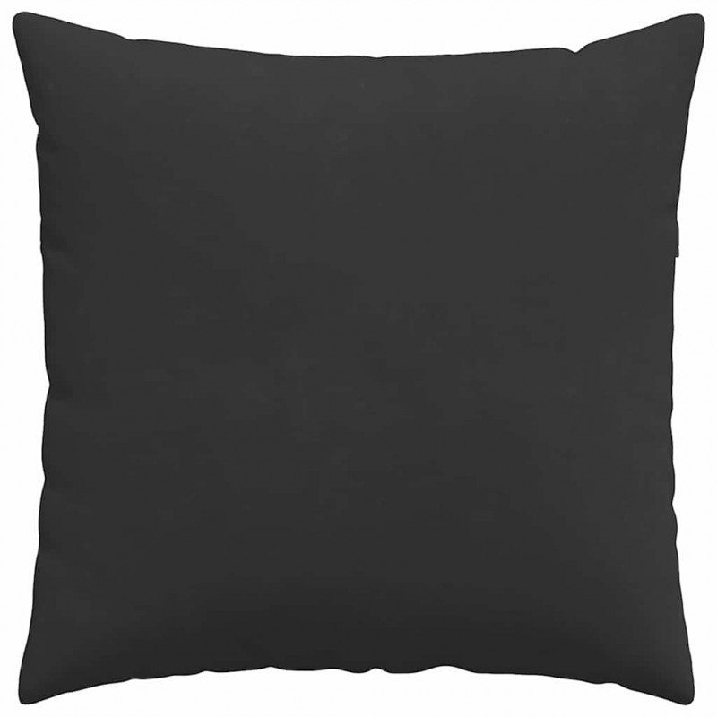 Poduszki na sofę 2 pcs Czarny 80 x 80 cm tkanina