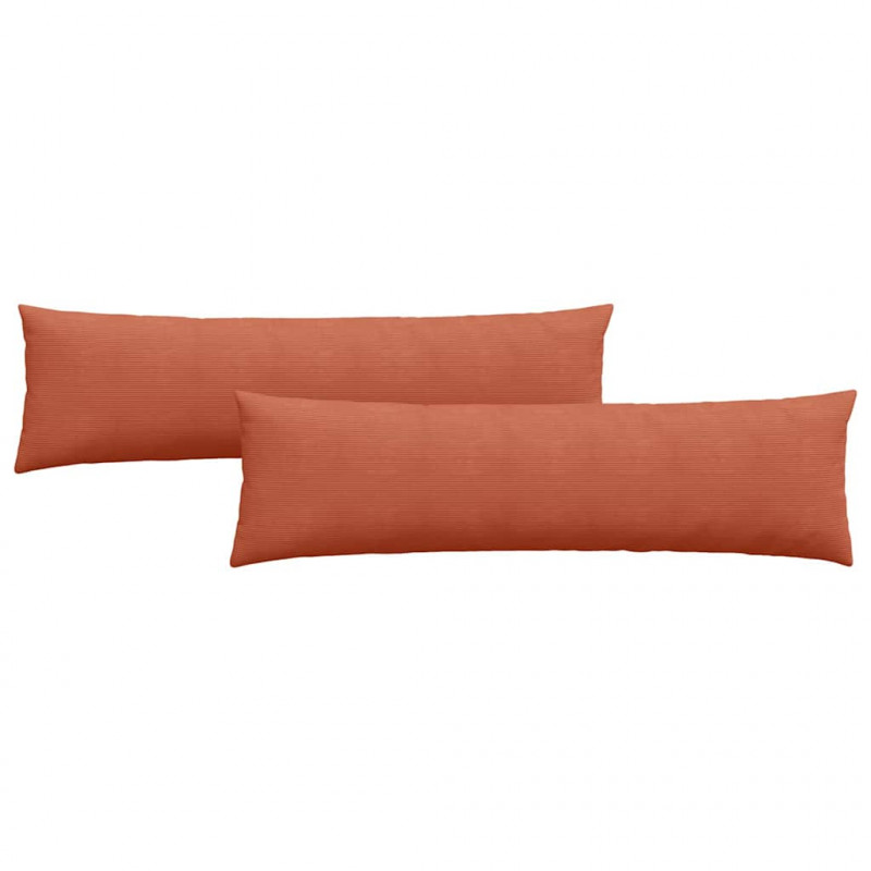 Poduszki na sofę 2 pcs Czerwono-pomarańczowy 145 x 40 cm