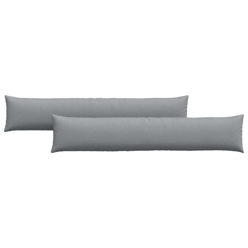 Poduszki na sofę 2 pcs Jasnoszary 200 x 40 cm tkanina