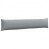 Poduszki na sofę 2 pcs Jasnoszary 200 x 40 cm tkanina