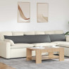 Poduszki na sofę 2 pcs Ciemnoszary 200 x 40 cm tkanina