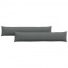 Poduszki na sofę 2 pcs Ciemnoszary 200 x 40 cm tkanina