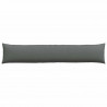 Poduszki na sofę 2 pcs Ciemnoszary 200 x 40 cm tkanina