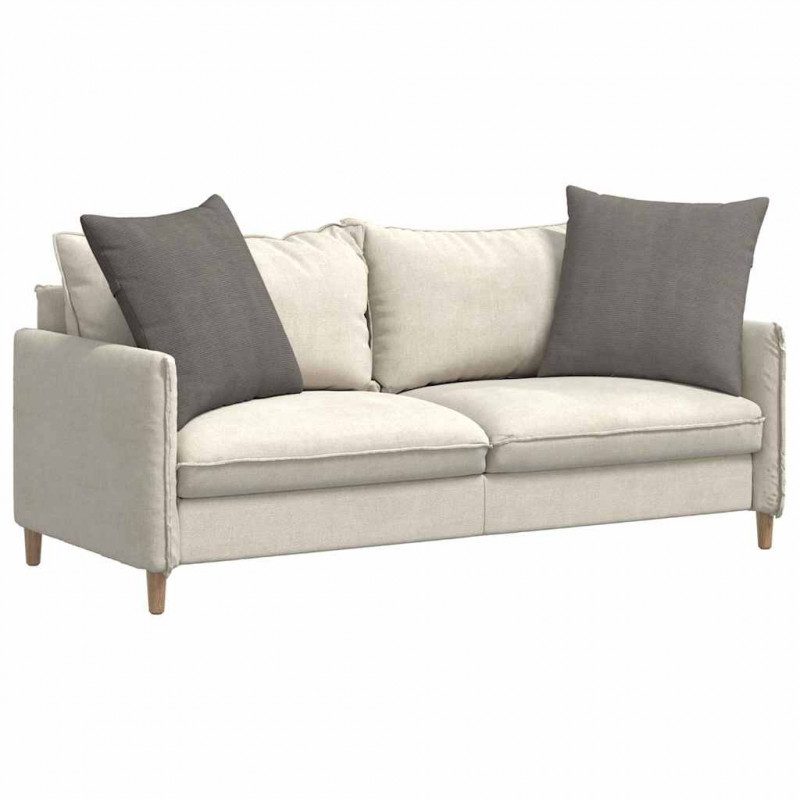 Poduszki na sofę 2 pcs Jasnoszary 80 x 80 cm Tkanina sztruksowa