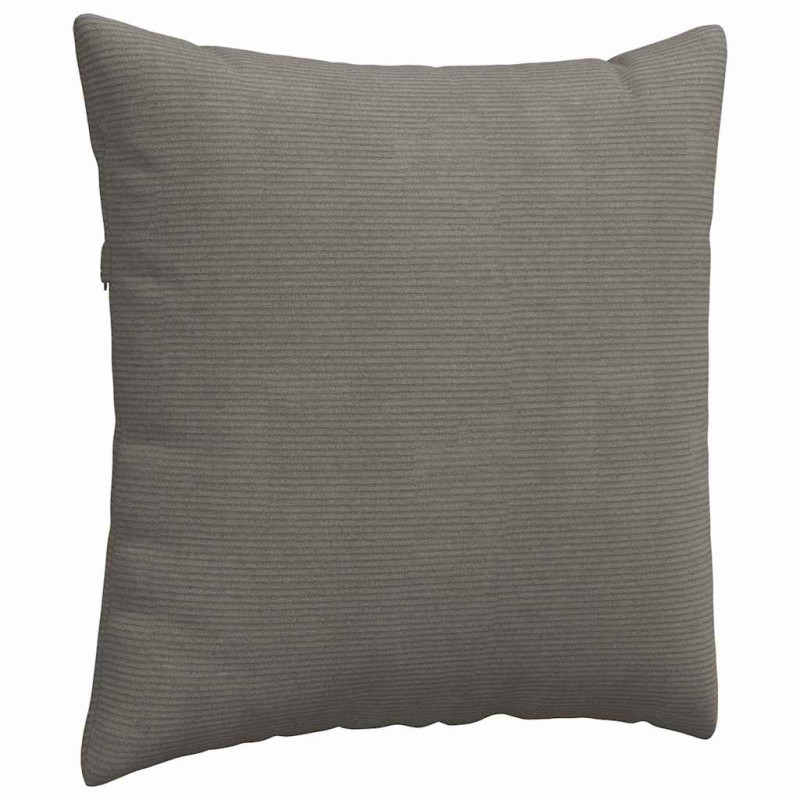 Poduszki na sofę 2 pcs Jasnoszary 80 x 80 cm Tkanina sztruksowa
