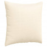 Poduszki na sofę 2 pcs Kremowy 80 x 80 cm Tkanina sztruksowa