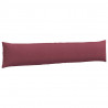 Poduszki na sofę 2 pcs Czerwone wino 200 x 40 cm tkanina