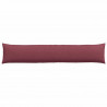 Poduszki na sofę 2 pcs Czerwone wino 200 x 40 cm tkanina