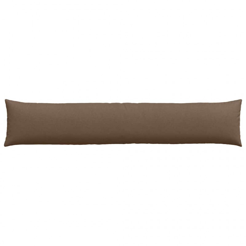 Poduszki na sofę 2 pcs Brązowy 200 x 40 cm tkanina