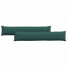 Poduszki na sofę 2 pcs Ciemna zieleń 200 x 40 cm tkanina