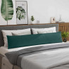 Poduszki na sofę 2 pcs Ciemna zieleń 200 x 40 cm tkanina
