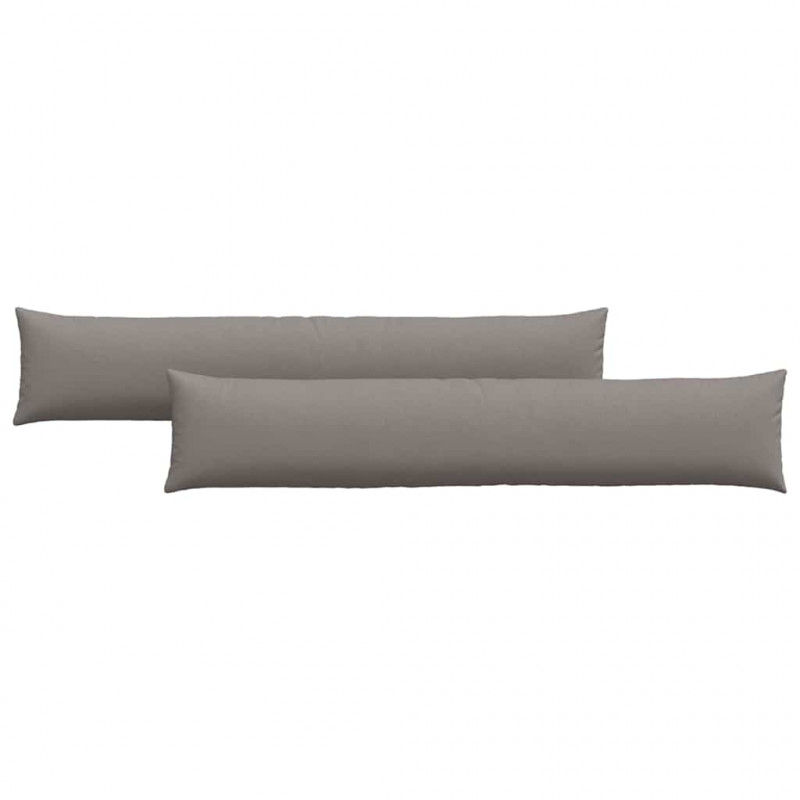 Poduszki na sofę 2 pcs Ciemnoszary 200 x 40 cm tkanina