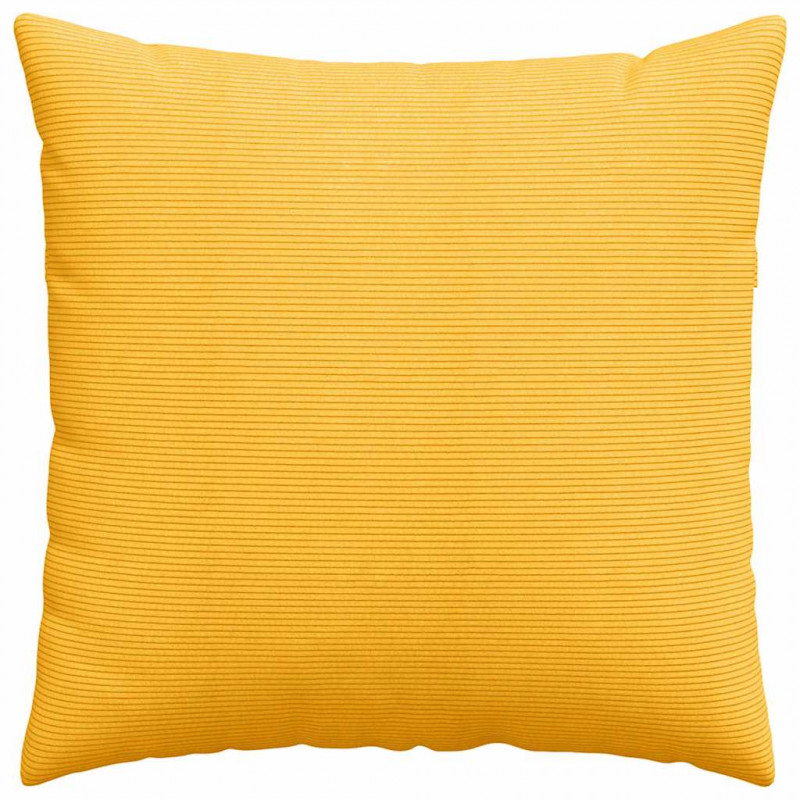 Poduszki na sofę 2 pcs Jasnożółty 80 x 80 cm Tkanina sztruksowa