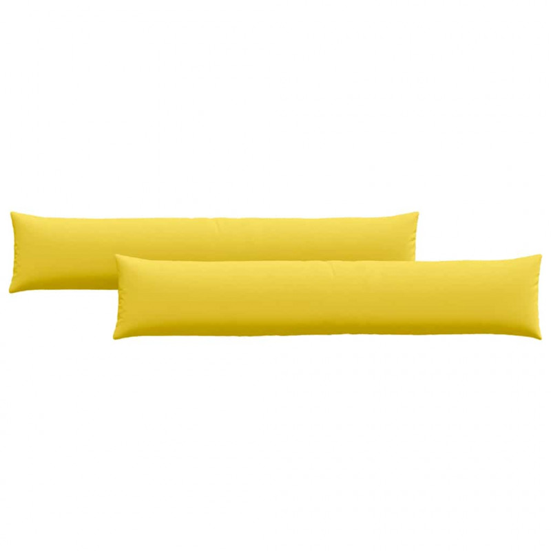 Poduszki na sofę 2 pcs Jasnożółty 200 x 40 cm tkanina