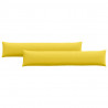 Poduszki na sofę 2 pcs Jasnożółty 200 x 40 cm tkanina