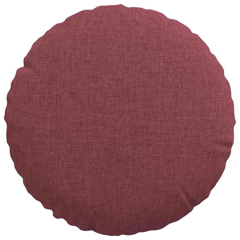 Poduszki na siedziska 2 pcs Czerwone wino Ø30 x 13 cm tkanina