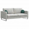 Poduszki na siedziska 2 pcs Ciemna zieleń Ø30 x 13 cm tkanina