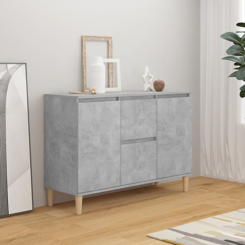 Szafka, szarość betonu, 101x35x70 cm, materiał drewnopochodny