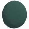 Poduszki na siedziska 2 pcs Ciemna zieleń Ø30 x 13 cm tkanina
